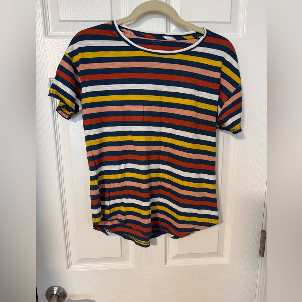 Madewell Striped Multicolor Women's Tee